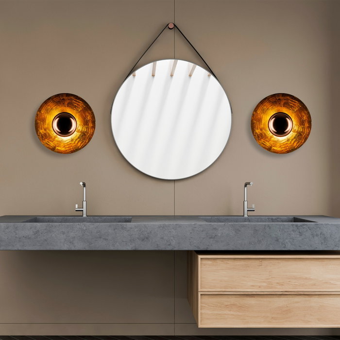 Opviq Kurt - 13351 Lámpara de pared de metal color cobre
